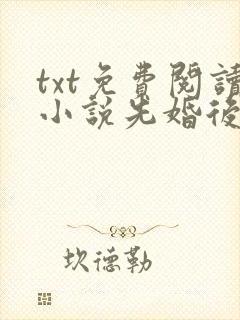 txt免费阅读小说先婚后爱