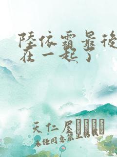 陆依霜最后和谁在一起了