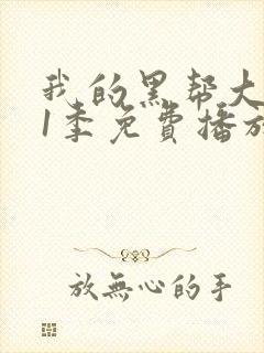 我的黑帮大佬第1季免费播放