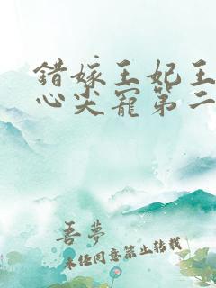 错嫁王妃王爷的心尖宠第二季