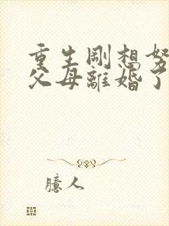 重生刚想努力,父母离婚了播放