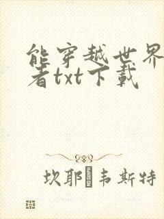 能穿越世界的武者txt下载