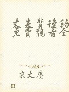 丈夫背后的秘密免费观看全集