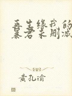 再生缘我的温柔暴君未删减完整