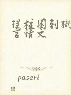 从校园到职场的言情文