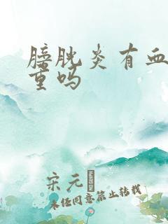 膀胱炎有血尿严重吗