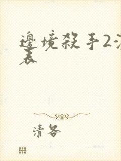 边境杀手2演员表