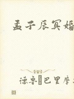 孟子辰冥婚鬼妻