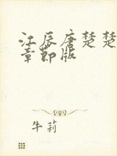 江辰唐楚楚最新章节版