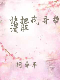 快把我哥带走动漫版