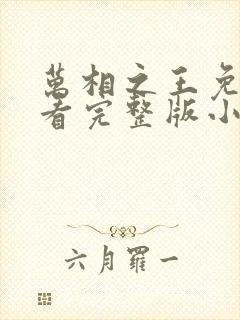 万相之王免费观看完整版小说