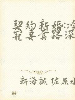 契约新婚:冷总宠妻套路深