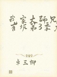 我家大师兄脑子有坑第3季免费观看全集