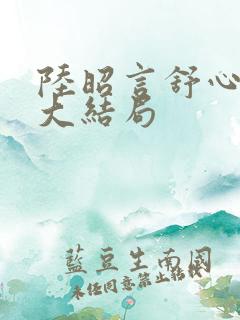 陆昭言舒心小说大结局