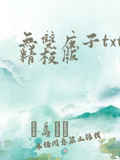 无双庶子txt精校版