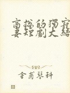 商总的独宠小娇妻短剧大结局