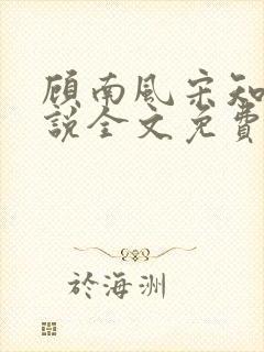 顾南风宋知意小说全文免费阅读