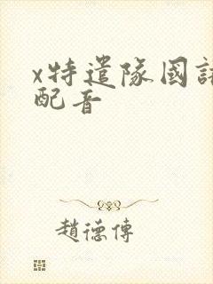 x特遣队国语版配音