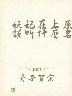 妖妃在上原著小说叫什么名字