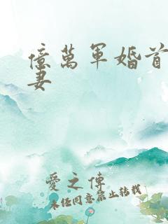 亿万军婚首长宠妻