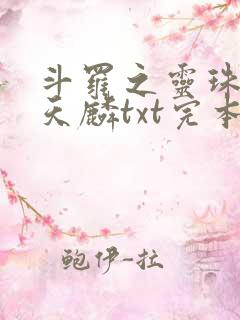 斗罗之灵珠神剑天麟txt完本免费下载