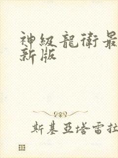 神级龙卫最快更新版