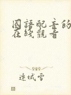 国语配音的美剧在线观看