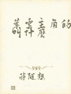 叶云主角的小说叫什么