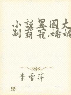 小说异国大佬强制霸宠,娇娇很难逃在线阅