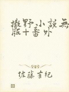 撒野小说无删减版+番外