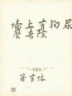 墙上有狗尿味怎么去除