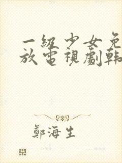 一级少女免费播放电视剧韩剧中国一