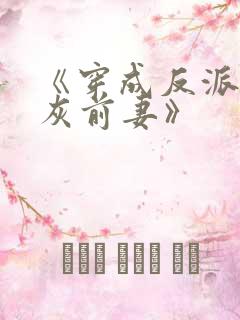 《穿成反派的炮灰前妻》