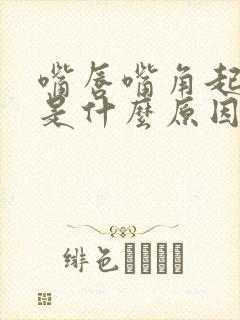 嘴唇嘴角起水泡是什么原因