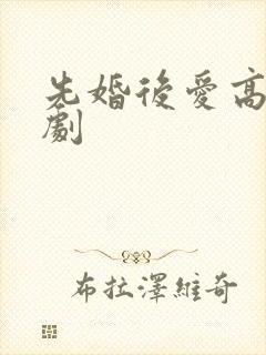 先婚后爱高清短剧