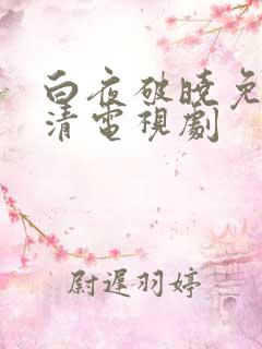 白夜破晓免费高清电视剧