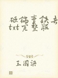 砸锅卖铁去上学txt完整版