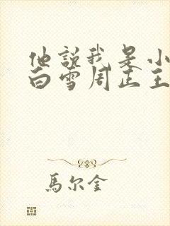 他说我是小妖精白雪周正王鹏小说