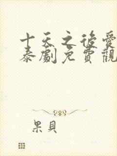 十天之后爱上你泰剧免费观看全集