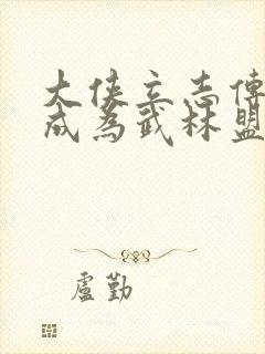 大侠立志传怎么成为武林盟主