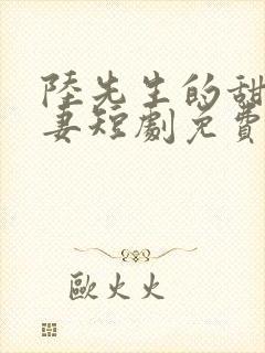 陆先生的甜蜜宠妻短剧免费看