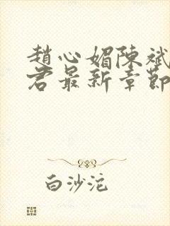 赵心媚陈斌高婉君最新章节 免费