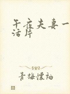 午夜夫妻一级生活片