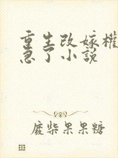 重生改嫁权臣他急了小说