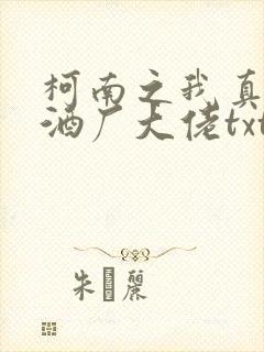 柯南之我真不是酒厂大佬txt下载