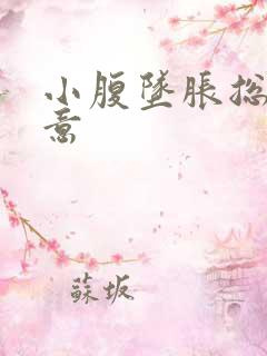 小腹坠胀总有尿意