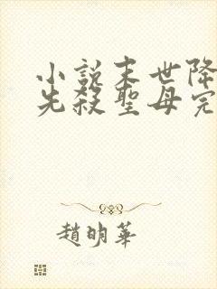 小说末世降临,先杀圣母完整版