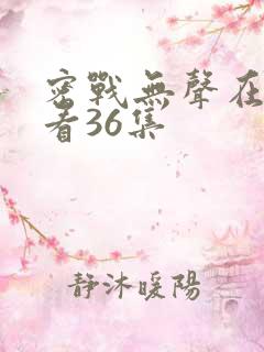 密战无声在线观看36集