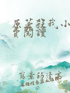 原著杀我小说免费阅读