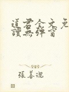 道君全文免费阅读无弹窗